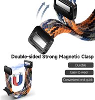 Bandes magnétiques One-Click No-Gap pour Samsung pour Galaxy Watch 4 Classic 42mm 4mm 43mm 4mm Watch Pro 4mm Bracelet tressé pour femme