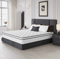 Matelas de Lit Personnalisé à Soulagement de Pression en Mousse à Mémoire de Forme et Latex, Taille King, Matelas à Ressorts Chinois