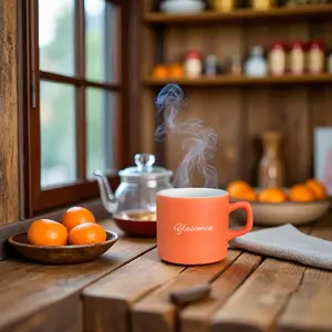 Taza de Cerámica Personalizada de Diseño Moderno Vintage, Apta para Lavavajillas y Microondas, Ideal para Regalos Empresariales - Product Image 1