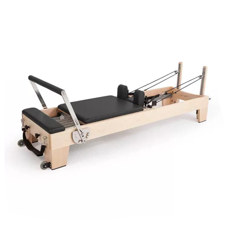 Reformer Pilates Pieghevole In Legno Di Quercia: Attrezzatura Completa Per Casa E Palestra