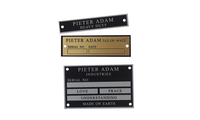 Plaque de métal gravée imprimée personnalisée Plaques de signalisation avec logo en métal Plaques d'étiquette Plaques de machine Plaques de nom pour équipement