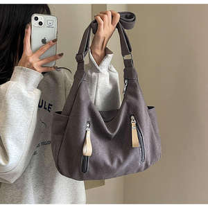 Casual custom pattern printed bag women's crossbody bag canvas handbag shoulder bag - Product Image 5