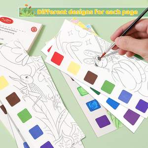 ระบายสีด้วยน้ำหนังสือสำหรับเด็กชุดภาพวาดสีน้ำมายากลพร้อมแปรง<span class=keywords><strong>2</strong></span>เล่มสำหรับเด็กวัยหัดเดิน - Product Image 4