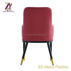 Chaise de table en cuir Mobilier de maison Chaise en cuir Chaise de loisirs Chaises de restaurant - Product Image 3