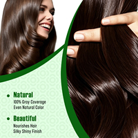 Poudre de henné brun foncé Freegrin, 100% naturelle, teinture capillaire à base de plantes pour un éclat naturel et une brillance saine, 100g