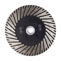 Disque de coupe et de meulage industriel en diamant fritté de 4,5 à 9 pouces avec bride, personnalisable OEM