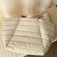 Sac fourre-tout pliable transfrontalier haut de gamme, grande capacité, léger, à porter à l'épaule, tendance mode, pour l'hiver 2025, à ouverture large