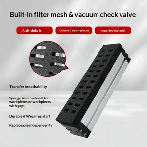 Ventosa de vacío integrada de 60 mm, almohadilla de succión neumática rectangular de alta resistencia que no deja marcas para brazo robótico - Product Image 3