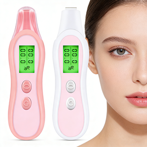 เครื่องวิเคราะห์ผิวแบบพกพา สำหรับเดินทาง ตรวจสอบการดูแลผิวหน้า วัดความชุ่มชื้นและน้ำมันในผิว เครื่องตรวจจับความชุ่มชื้นแบบพกพา อุปกรณ์เสริมความงาม - Product Image 1