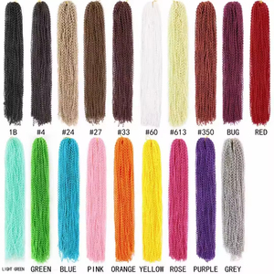 Offre Spéciale 22 pouces 50g Haute Qualité Zizi Boîte Bouclés Braidis Crochet Bouclés Tresses Cheveux Synthétiques Africains Tresse Meches - Product Image 4