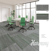 Simple Solid Color Runner Rug Low Pile Anti Slip Office Corridor Floor Mat