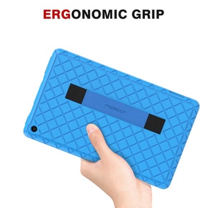 Moko Bìa Trường Hợp Trọng Lượng Nhẹ Bảo Vệ Dây Đeo Cổ Tay Mềm Silicone Chống-Trượt Cover Quay Lại Trường Hợp Đối Với Amazon Cháy 7 Máy Tính Bảng 2019 - Product Image 6