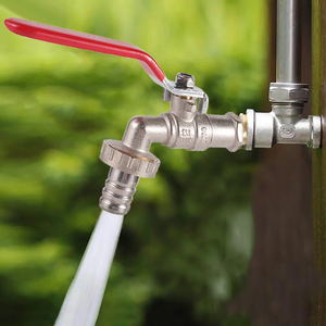 ก๊อกน้ำทองเหลืองกลางแจ้งสวนยาว1/2นิ้วก๊อกน้ำทองเหลืองควบคุมการไหลของน้ำ - Product Image 5