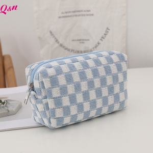 Custom Wholesale Color Plush Lady Cosmetic Pouch Exquisite Teddy Velvet Makeup <b>Bag</b> <b>Knitted</b> Cosmetic <b>Bag</b> Woolen Cosmetic <b>Bag</b> - Product Image 6