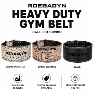 Ceinture de musculation professionnelle en cuir de buffle véritable pour le soutien des entraînements de <span class=keywords><strong>strongman</strong></span> en salle de sport - Product Image 4