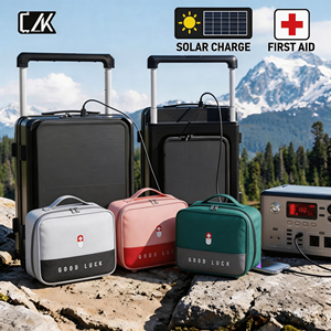 Equipaje de Ayuda de Emergencia con Panel Solar para Carga Rápida Incluye Kit de Primeros Auxilios de Emergencia Aprobado para Cabina - Product Image 1