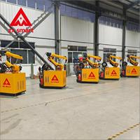 Chariot de soudage robotisé mobile tendance, système de robot de soudage MIG à 6 axes avec alimentateur de fil pour la fabrication d'acier