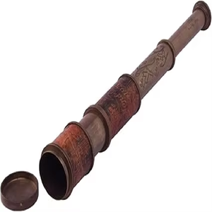 กล้องโทรทรรศน์ทองเหลือง Spyglass ทำด้วยมือ16นิ้วโบราณสโคปทะเลสไตล์วินเทจสำหรับตกแต่งบ้านการผจญภัยกลางแจ้งงานฝีมือโลหะ - Product Image 2