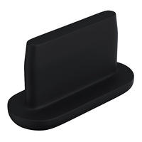 Noir blanc foudre Anti-poussière prise accessoires de téléphone portable chargeur Port couvercle de bouchon en plastique