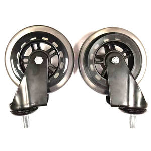 Roulettes pivotantes pour chaise de bureau en polyuréthane noir de 75 mm (<span class=keywords><strong>3</strong></span> pouces) avec roulement - Product Image 4