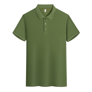 Camiseta Polo Personalizada de Manga Corta para Verano, Color Azul Marino Sólido, Poliéster, Ropa de Trabajo para Uso Diario - Product Image 3