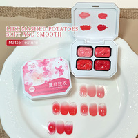 Ensemble de 4 couleurs, nouveau gel à ongles rouge rose peint pour l'été, haute saturation, sans lavage nécessaire, nécessite une lampe à ongles pour sécher