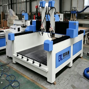 Machine de gravure et de sculpture sur pierre CNC à double tête professionnelle, robuste, meilleur <span class=keywords><strong>prix</strong></span>, 3 axes, 1325, pour marbre - Product Image 4