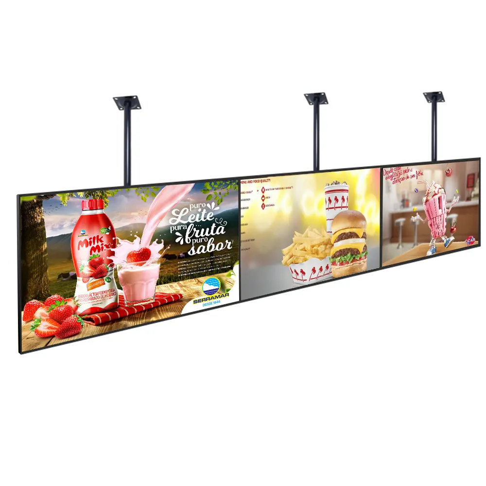 En çok satan 32 43 49 55 inç kapalı restoran fast food cafe içecek dükkanı LCD elektronik menü ekranı dijital tabela