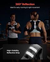 Gilet lesté en néoprène Yx 16 Lbs avec bande réfléchissante et boucle réglable pour hommes/femmes - Course à pied, entraînement de force, fitness