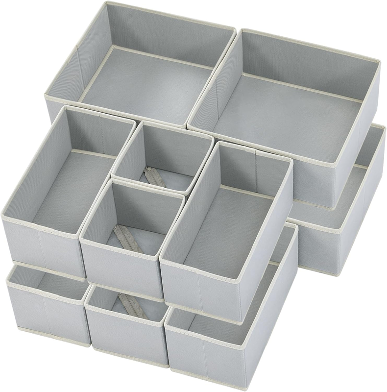 Zip 6 Pack Gray Fabric Foldable