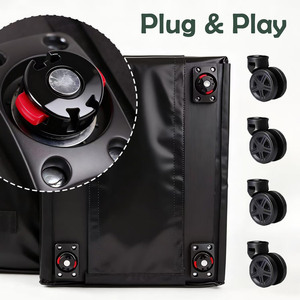 Factory Direct New Fashion Light Collapsible Wheeled Shopping Trolley Bag Grocery <b>Foldable</b> Shopping <b>Cart</b> With Wheels - Product Image 4