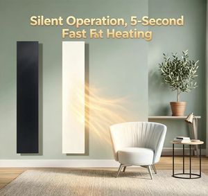 Calentador Eléctrico de Panel, Radiador de Aluminio, Calentamiento Rápido, Ahorro de Energía, Calentador de Espacio Interior Montado en la Pared - Product Image 1