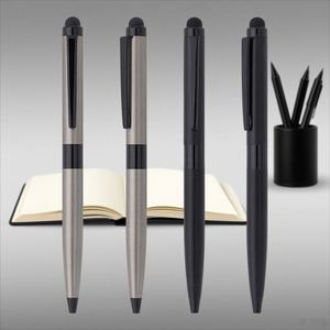 Bolígrafo 2 en 1 de Metal Mate de Alta Calidad para Stylus, con Logotipo Personalizado Impreso con Láser, Novedoso con Función de Clic - Product Image 1