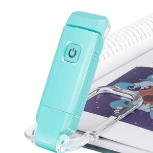 Luz de Lectura Recargable USB con Luz Blanca Cálida, Clip para Marcapáginas, Portátil, para Leer en la Cama - Product Image 1