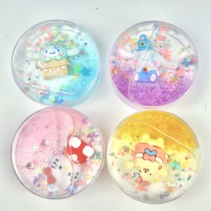 สไลม์เนื้อใสยืดหยุ่นสูง ดีไซน์เรียบง่าย สีสันสดใส 6 สี ขายส่ง - Product Image 2