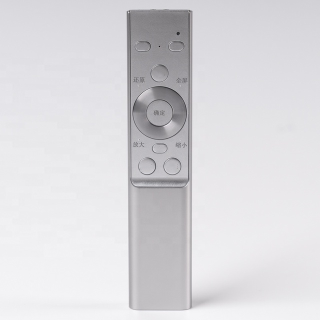Aluminum case BLE air Mouse Remote Control with Microphone and Laser Light Remote Control Fly Mouse