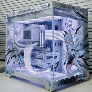 ROG Snowstorm Custom <span class=keywords><strong>Computer</strong></span> Cool <span class=keywords><strong>Case</strong></span> & Towers Fan 400 + Temas para elegir Compatible con placa base ATX Material metálico Stock - Product Image 5