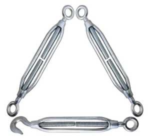 DIN 741 Type <b>Wire</b> Rope Turnbuckle Adjustable Cable <b>Tensioning</b> Fitting Heavy Duty Rigging Hardware <b>for</b> <b>Fence</b> <b>Tensioning</b> Marine - Product Image 1