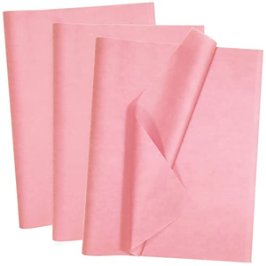 Papier de soie rose imprimé avec logo, biodégradable, recyclable, pour emballage, cadeaux et artisanat, personnalisable avec logo - Product Image 1