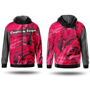 Sudadera con Capucha y Cremallera Completa con Logotipo Personalizado para Hombre, Chaqueta con Capucha de Forro Polar Cálido para Invierno, Ropa Urbana Unisex, Venta al por Mayor, OEM, ODM - Product Image 1
