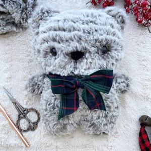 Yumuşak el örgü fantezi kabarık peluş desen tığ hantal Polyester vizon sahte kürk iplik örgü şapka için - Product Image 5