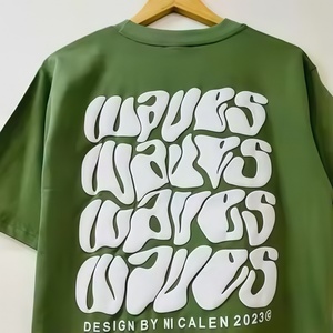 T-shirts gaufrés pour hommes à manches courtes, 100 % coton de haute qualité, écologiques, respirants, 180 g, avec logo personnalisable - Product Image 6