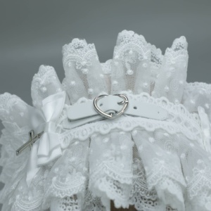 L0014 Gothic ren cạnh Lolita Khăn trùm đầu Ruffle Lolita tóc ban nhạc cosplay chụp ảnh đám cưới và các bên theo chủ đề hairband phụ kiện - Product Image 3