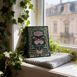 A7 Gold 3D Butterfly Embossed Fashion <b>Journal</b> Notebook Hardcover Writing Diary with Paper Cover Thread Sewing Binding - Product Image 5