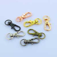 Mousquetons pivotants en zinc avec anneau en D – Accessoires de porte-clés durables et sûrs pour sacs, bagages, laisses de chien, serrures TSA