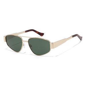 <b>Pilot</b> Sunglasses Full Rim Metal Frame Rectangle Shape Dark Gray Lenses UV400 Protection Unisex Adult Outdoors - Product Image 6