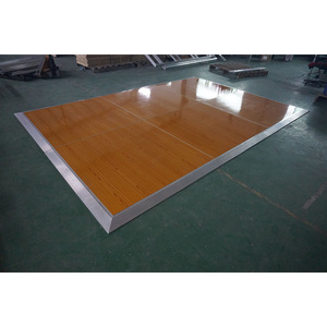 Plancher en bois à installation rapide, piste de danse ronde portable pour événements - Product Image 3