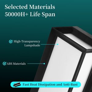 <span class=keywords><strong>Lampada</strong></span> da Parete LED Quadrata Canmeijia 25W per Esterni, Impermeabile in Plastica, Illuminazione Crepuscolare per Portico/Lampade da Parete LED per Esterni/Illuminazione da <span class=keywords><strong>Esterno</strong></span> - Product Image 4