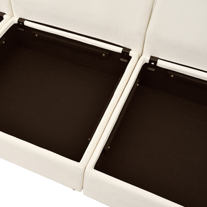 โซฟาเบดแบบโมดูลาร์ 6 ชิ้น Mirod Versatile พร้อมที่เก็บของ, เบาะรองนั่งสองชั้นแบบหนังเทียมทันสมัย, ดีไซน์ที่สะดวกสบายและทนทาน - Product Image 3