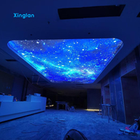 Boîte à lumière publicitaire en tissu LED RGB, boîte à lumière à changement de couleur dynamique pour la décoration des centres commerciaux et des événements